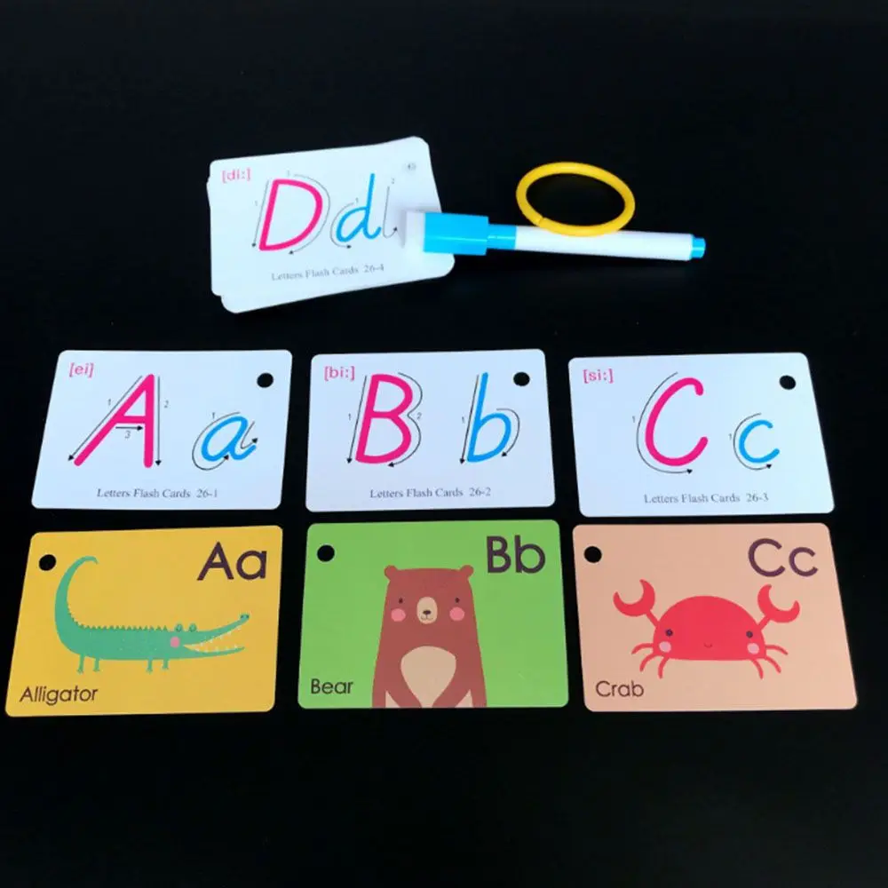 Животные для дошкольников, изучение английского языка, раннее обучение Математике, Обучающая игрушка, флэш-карты, Обучающие карты для тренировки памяти