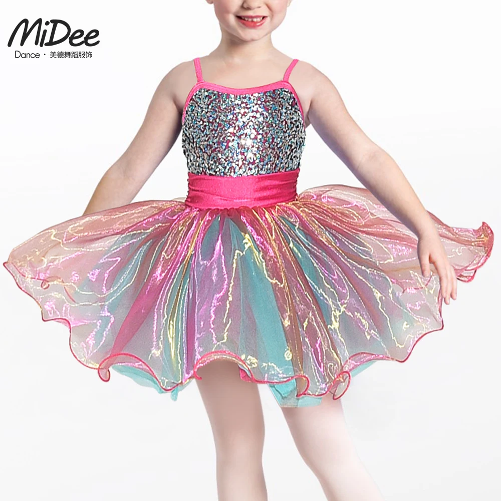 Балетная Танцевальная юбка Для девочек, Детский Камзол, комбинезон с блестками, Юбка для гимнастики, детское модельное платье с цветочным рисунком, Танцевальная одежда для выступлений на сцене