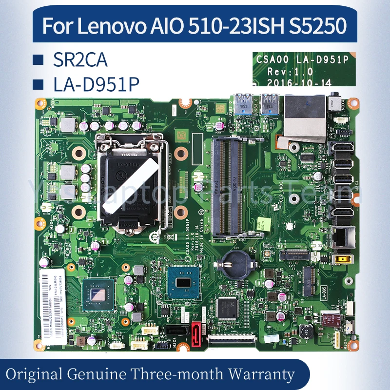 LA-D951P Для Lenovo AIO 510-23ISH S5250 Материнская плата 11S01GJ156ZZZ 11S00UW376ZZZ 00UW377 11S00UW37 Универсальная материнская плата для ноутбука