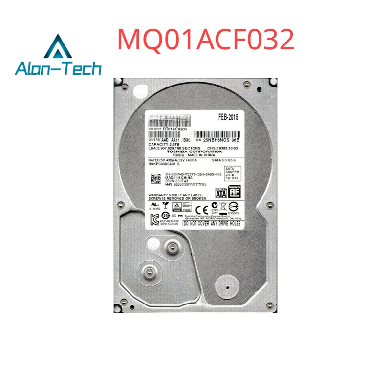 Для жесткого диска To-shiba MQ01ACF032 320 ГБ SATA 6 Гб/сек. 2,5 Дюймов 16 МБ 7200 Об/мин жесткий диск