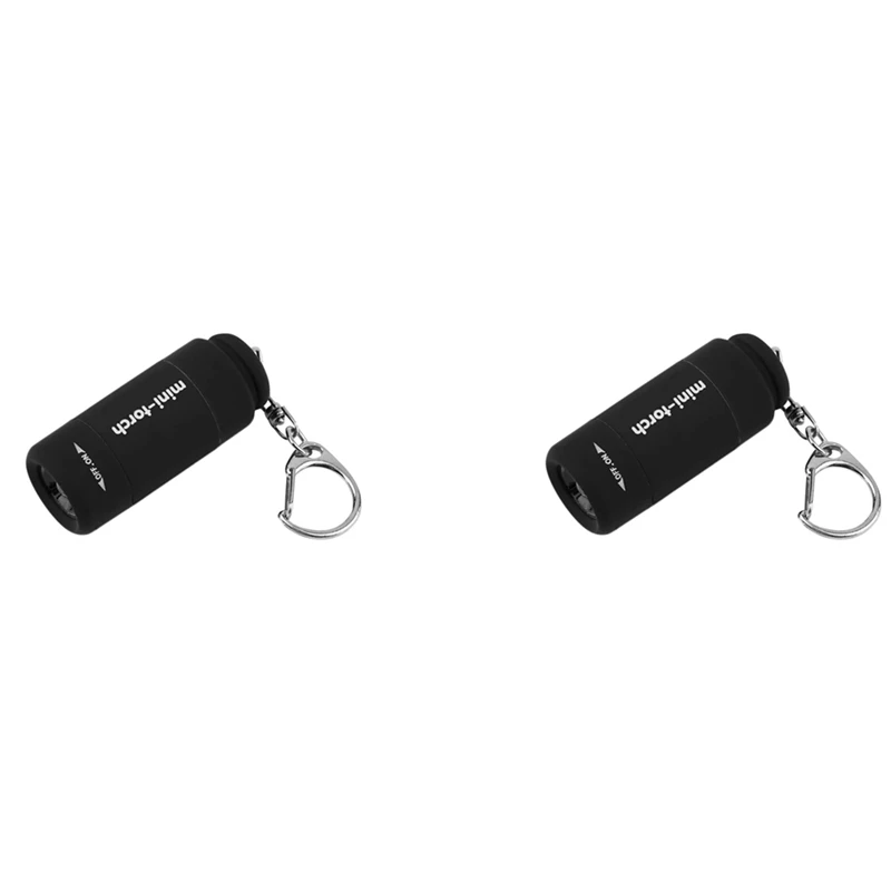 2X мини-фонарик брелок светодиодный перезаряжаемый USB мини-фонарик портативный карманный фонарик брелок DIY инструмент для дома