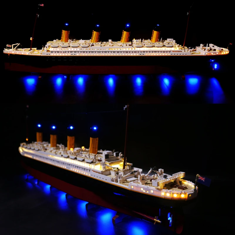 RC Светодиодный комплект для 10294 Титаник Классический Фильм о Любви Коллекционная игрушка-лодка 