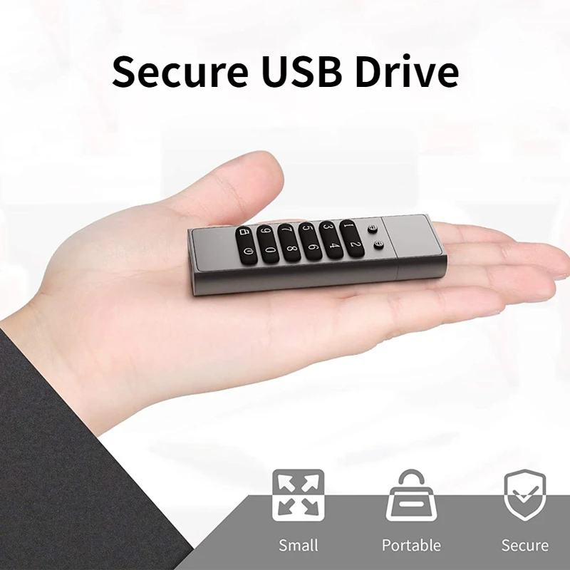 USB3.0 U Диск 256-битный зашифрованный USB-накопитель Защищенный паролем флэш-накопитель Memory Stick Аппаратное шифрование 64 ГБ 128 ГБ