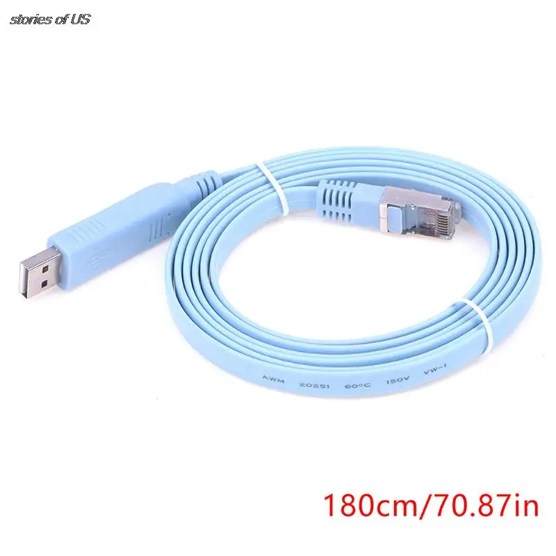 Новый 1,8 М кабель FTDI USB к RJ45 USB К RJ45 USB К RS232 Последовательный к RJ45 Кабель-адаптер CAT5 для консоли Шнур для маршрутизаторов Cisco
