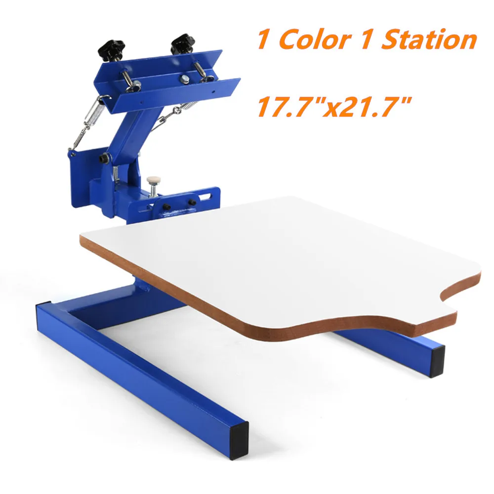 Абсолютно Новая 1 Цветная 1 Станция шелкотрафаретной печатной машины 1-1 для печати футболок своими руками