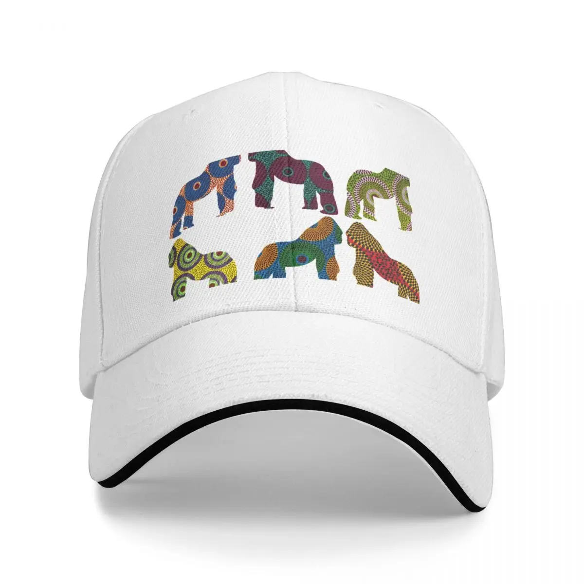Бейсбольная кепка с ремешком для инструментов для мужчин и женщин, солнцезащитная кепка с восковыми гориллами, рыболовная шляпа